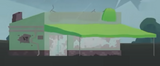 The same steakhouse but with its logo missing, seen in "Category One"