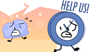 Jacknjellify on X: Here's a shot from an early version of BFDI 1, before  we decided to take a different approach.  / X