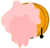 Coiny with cake splattered on his face (BFDI 2)