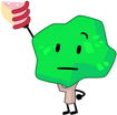 Tree holding regular cake.