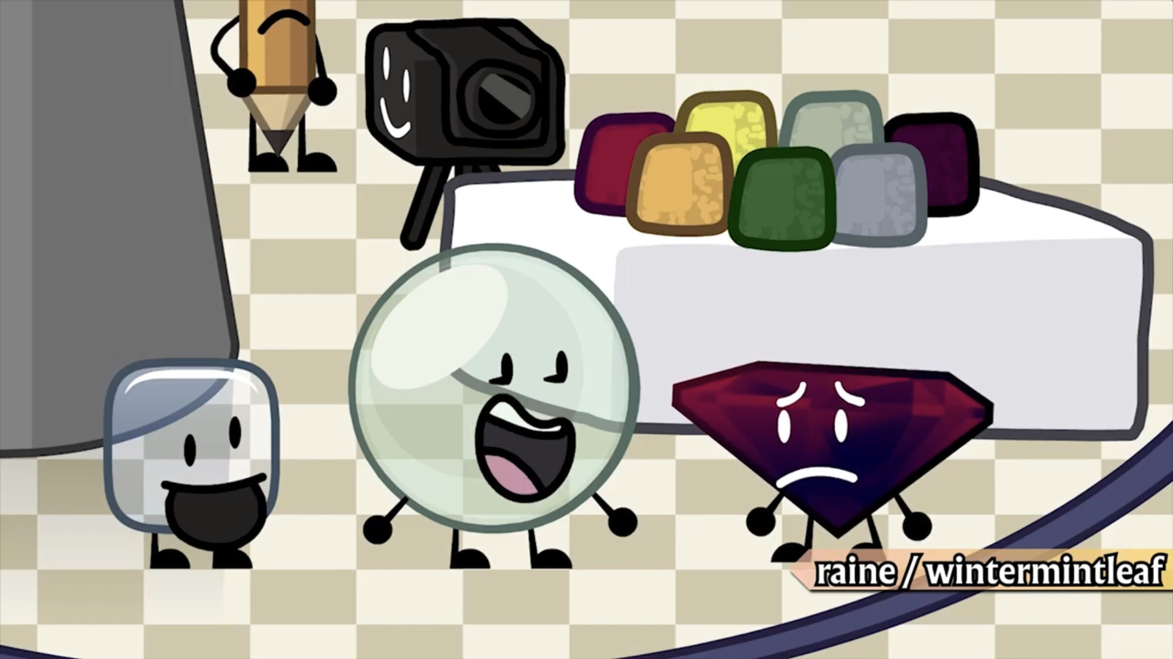 I made a scene from BFB 1O in the BFDI-IDFB style. Put a BFB+