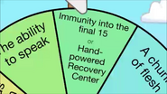 It lands on "Immunity into the final 15 or Hand-powered Recovery Center".