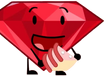 Ruby holding regular cake.