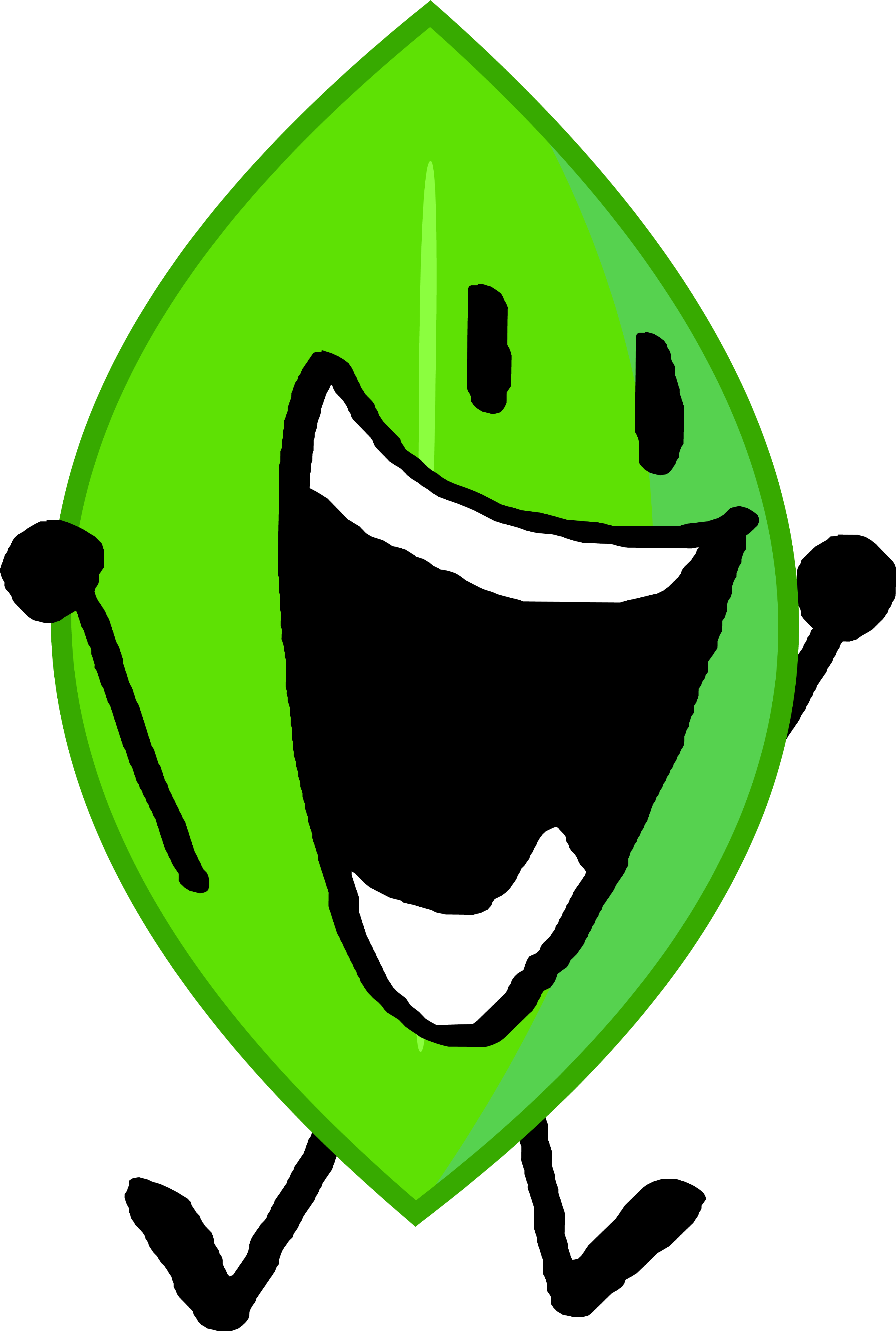 Battle For Dream Island Wiki - Bfdi Leafy Intro Transparent PNG - 281x499 -  Free Download on NicePNG