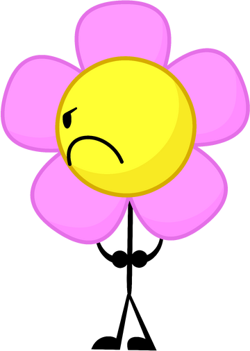 Pink Flower, Battle For Dream Island, Bfdi Recommended Characters, Flower  Robot, Blog, Facial Expression, Yellow, Cartoon transparent background PNG  clipart