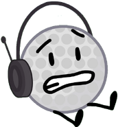Golf ball headset