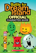 Front cover of Battle for Dream Island: Official Character Guide, BFDI's first published book.