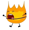 Firey with a string tied around him (BFDI 11)
