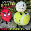 "Golf Ball, Tennis Ball, and Evil Leafy are out NOW! Who's your favorite? https://shop.jacknjellify.com/"
