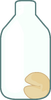 Bottle with Fortune Cookie