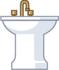 Kitchen Sink facing right.
