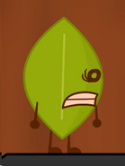 bitmap of leafy from bfdi 23 doing the 'WHAT?' face, possibly used as a reference for Leafy saying "WHAT?" after Lollipop said that she was happy until Leafy showed up, found in 17-2 kafi