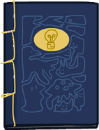 Diary with a lightbulb
