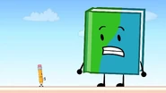 Pencil orders Book to open up to catch Pin
