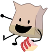 Barf Bag holding regular cake.