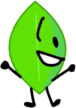 Download HD Battle For Dream Island Wiki - Bfdi Leafy Intro Transparent PNG  Image 