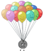 Nickel with a Triangular Hole and Balloons tied up around him (BFDIA 16)