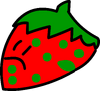 Strawberry with Green Dots