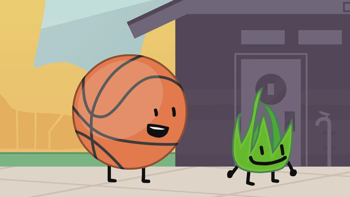 Basketball, Grassy and Robot Flower Battle for Dream Island Wiki Fandom