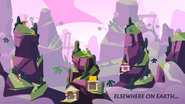 The post-split BFB contestants being sent to the Pillary Ruins