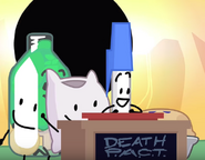 Death P.A.C.T.'s quiz show table from BFB 8.