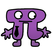Pi wearing a bowtie (Pie Vs Pi: The Pi Day Massacre)