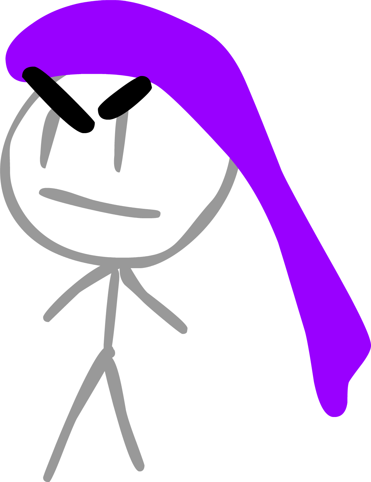 Purple Girl With Wind Hair And Angry Eyes Battle For Dream Island Wiki Fandom