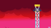 Nine on a drop tower.