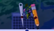 Needle and Pencil fighting on top of the flooded Aerospace Manufacturing Plant.