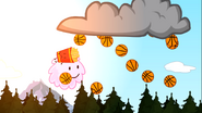 Raining basketballs in the Evil Forest