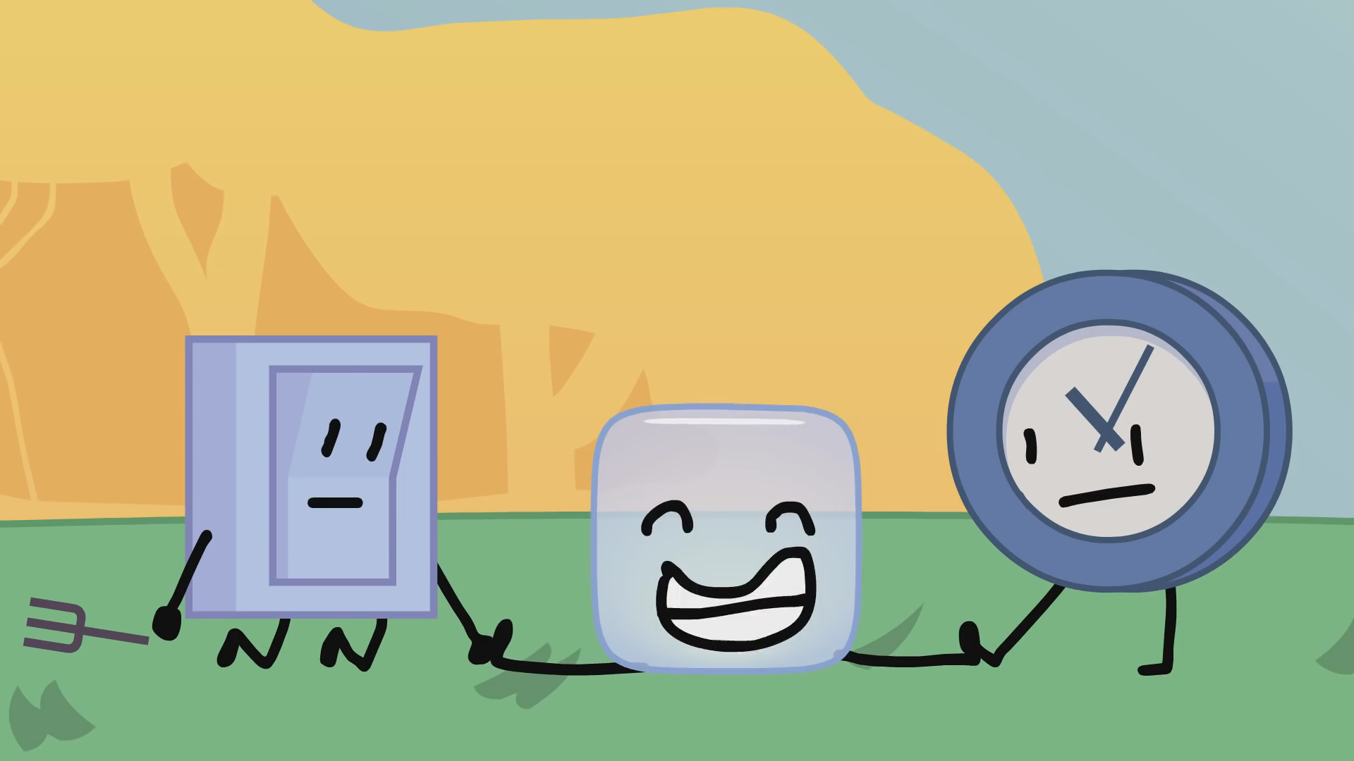 Teardrop kicking out at winter (NFG and BFDI Comic Studios)