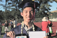 Cary Huang graduating High School in 2015