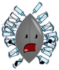 NotFrozenLeafy.png (278 KB) Leafy made of Yoyle Metal with Freeze Juice syringes on her (BFDIA 5a)