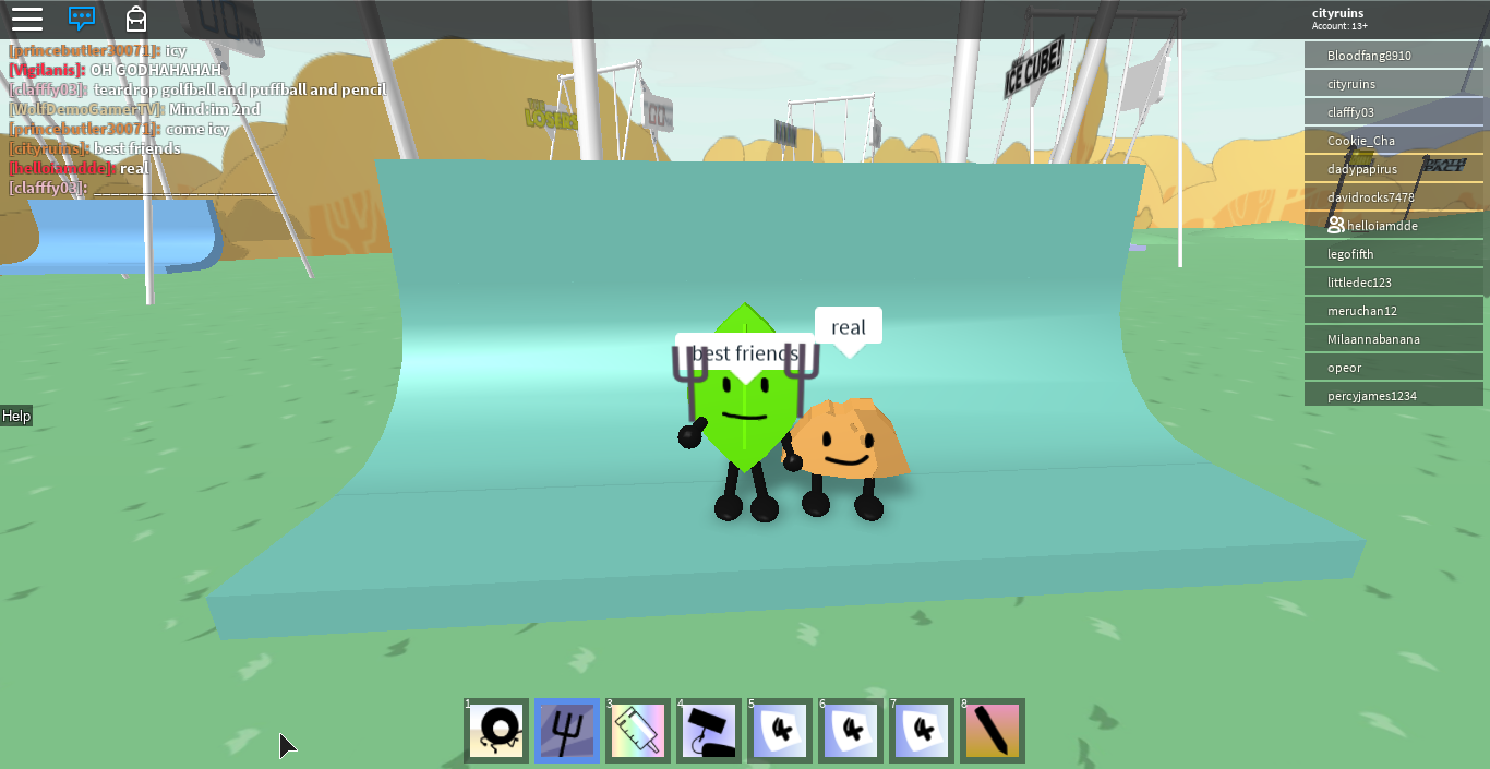 User Blog Rudebuster Leafy And Rocky Best Friend Real Roblox Ver Battle For Dream Island Wiki Fandom - bfb four and x roblox