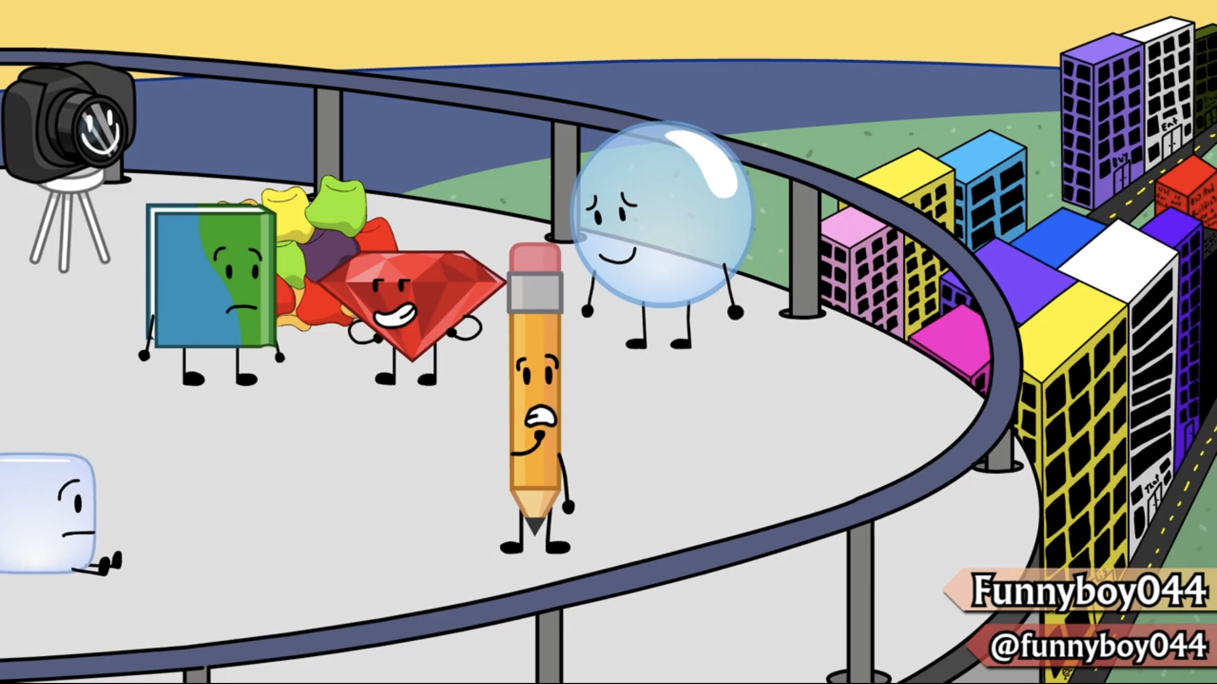 I made a scene from BFB 1O in the BFDI-IDFB style. Put a BFB+