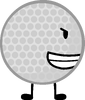 Golf Ball with smaller dimples (BFDI 1b)