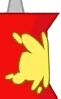 Pin with no limbs and face with a banana splatted on her (BFDIA 11)