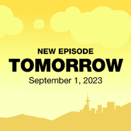 "New episode out TOMORROW! Mark your calendars!"
