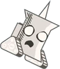Pin with no limbs wearing a mech suIt, a battery with lead shards lodged inside her (BFDIA 15)