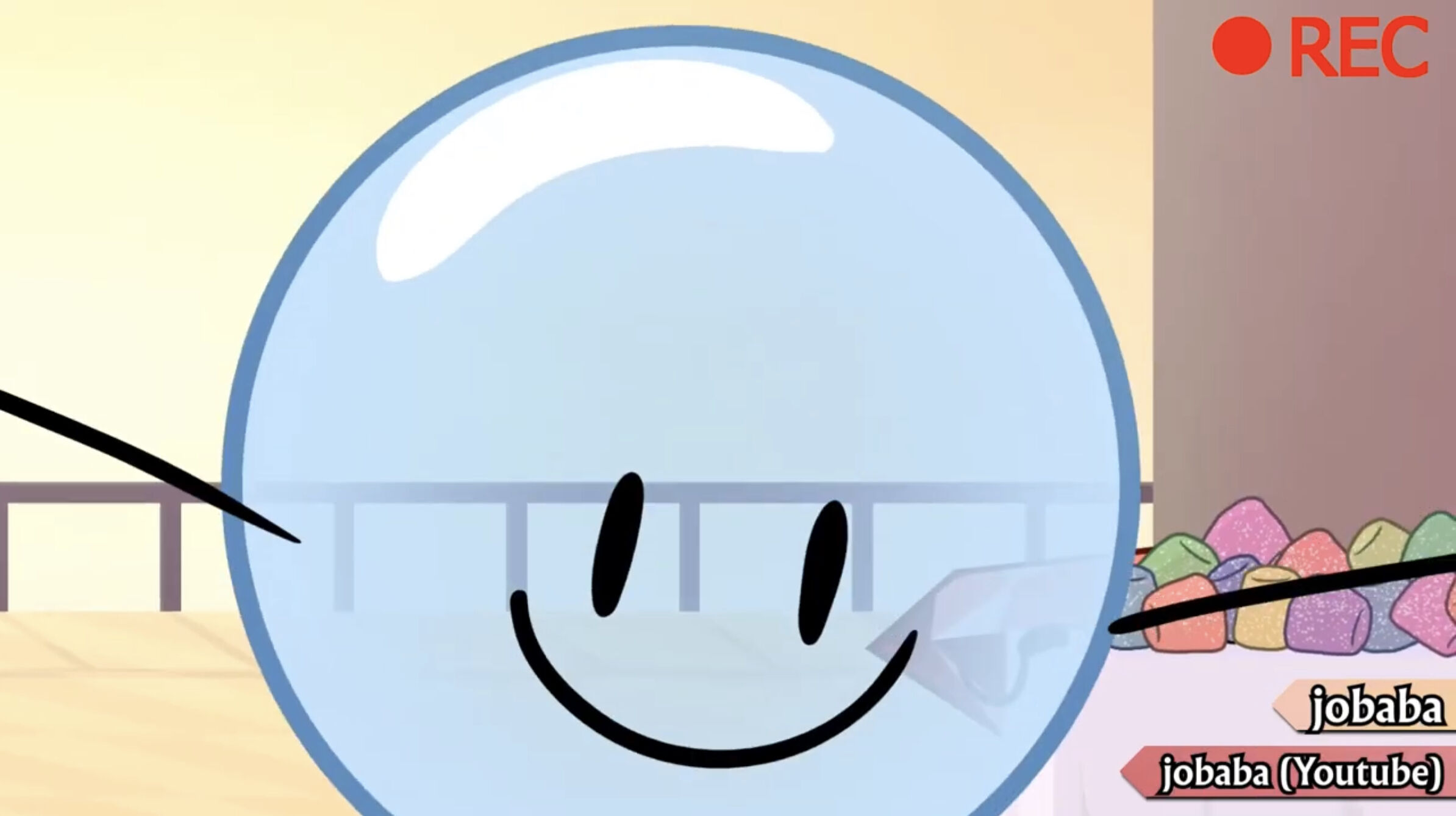 I made a scene from BFB 1O in the BFDI-IDFB style. Put a BFB+