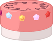 Pin's Embroidered Strawberry Cake (BFB 10)