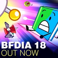 "It's time to light up the sky! BFDIA 18 is out NOW!!!"