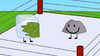 Ice Cube covered with Rocky's vomit (BFDI 18)