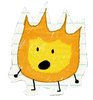 Paper Cut Out Firey (BFB 29)