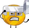 Coiny wearing a ladle as glasses (BFDIA 8)