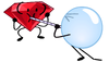 Bubble Giving Air To Ruby Through a Straw in BFB 20