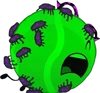 Poisoned Tennis Ball covered in bugs (BFDIA 23)