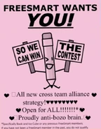 The poster Pencil made in I SAID CAREFUL!!! to convince former Freesmart members to rejoin the alliance.