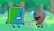 Leafy giving the map to Book