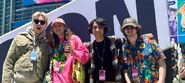 Xander with Michael Huang, Christopher Yeh and Niall Burns at VidCon